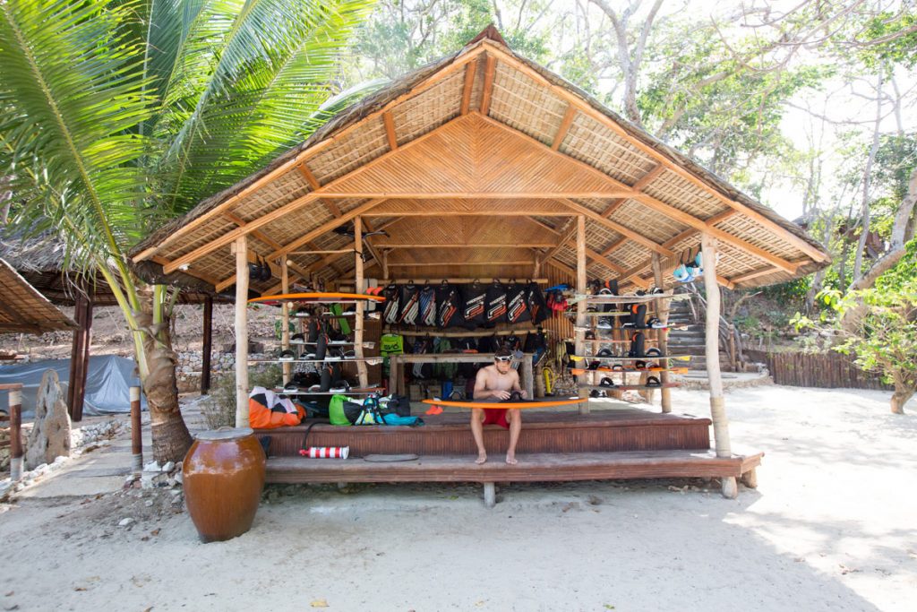 Bamboo Private Island, 250k kite camp, kiteboarding