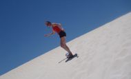 Sand boarding fun!